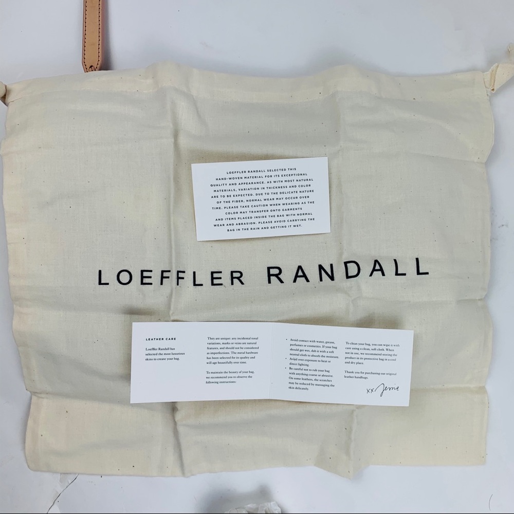 LOEFFLER RANDALL Rainbow Straw Pouch Clutch Purse - Picture 12 of 15